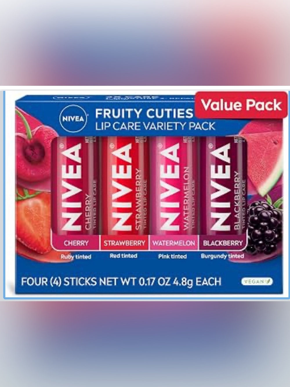 NIVEA Lip Care, Fruity Tinted Lip Balm Variety Pack/3-1 Moisturizer
Repair New